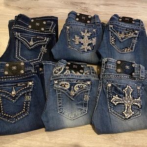 MISS ME jeans size 26 bootcut lot